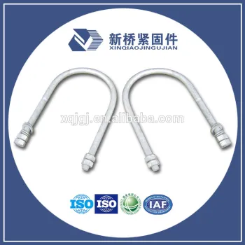 Galvanized ANSI U Bolt with Washer for overhead line tools Bracket U type bolt