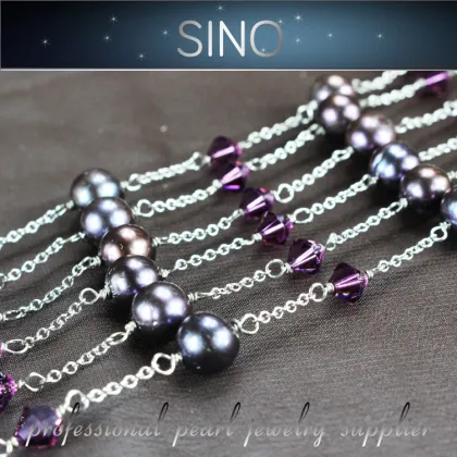 N0.5 wholesale jewelry 2015 fashion necklace pearl chinese pearl necklace freshwater pearl necklace