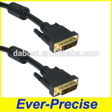 DVI-D 24+1 pin Dual Link Cable DVI Cable Male to Male Gold 1.8m with Ferrite Core