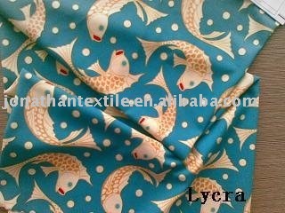 Small goldfish cap spandex fabric