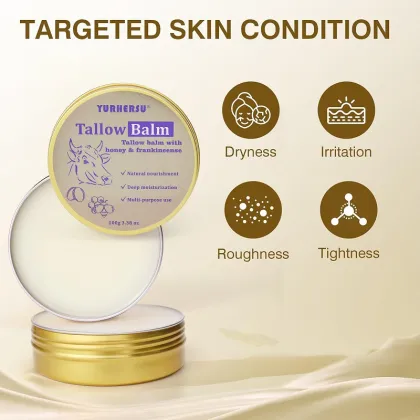 YURHERSU Whipped Tallow Balm - Organic Beef Tallow Skincare for Face and Body