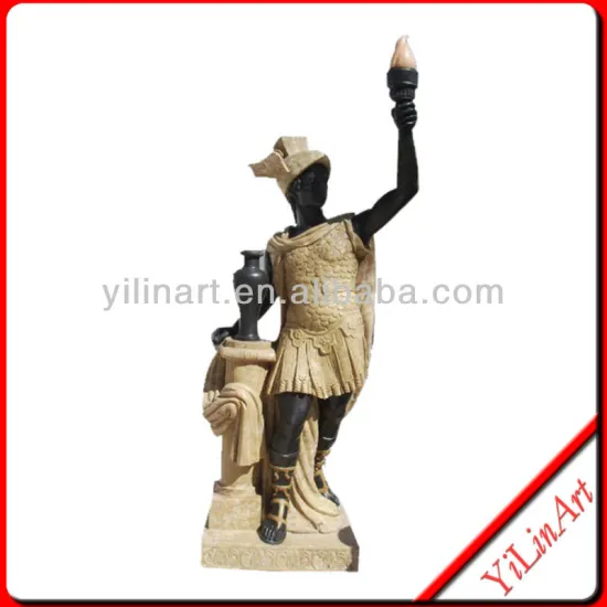 Africa Carved Stone Black Man Statue YL-R328