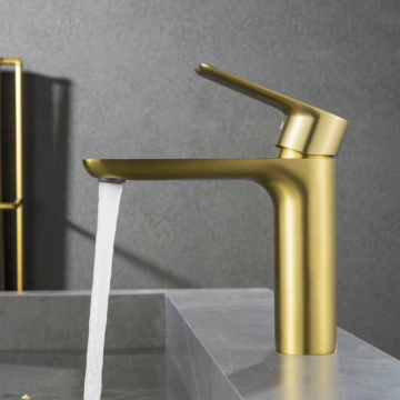 Modern Brass Gold Sink Mixers and Taps for Custom Design Faucets