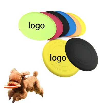 Rubber Dog Frisbee Toy - 8.5 Inch Durable Flying Disc