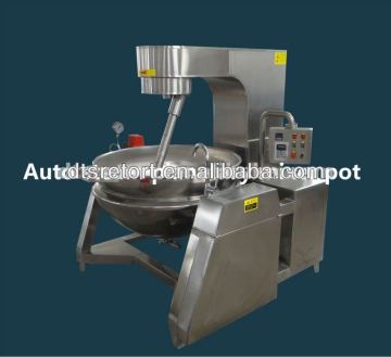 automatic steam jacket cooker with scraper mixer
