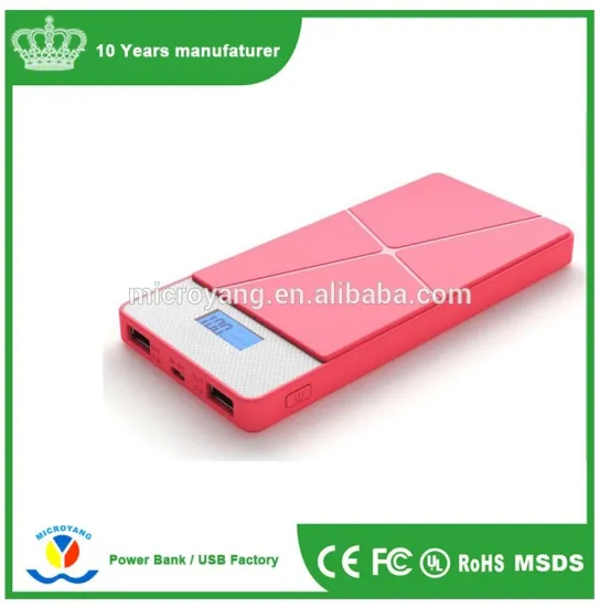 high quality LCD display power bank polymer battery portable power bank