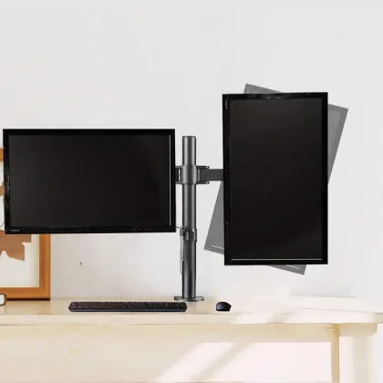 Adjustable Dual Monitor Arm Stand for Computer Desks