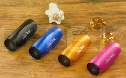 Red Stereo Radio Bluetooth Speaker Outdoor For Samsung / Htc / Blackberry