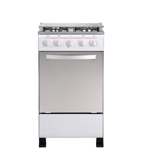 4 Burners Gas Oven en blanc