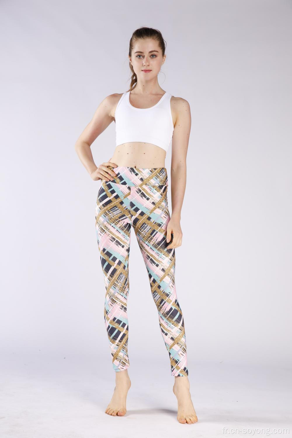 Legging imprimé hiboux élastiques pour femmes