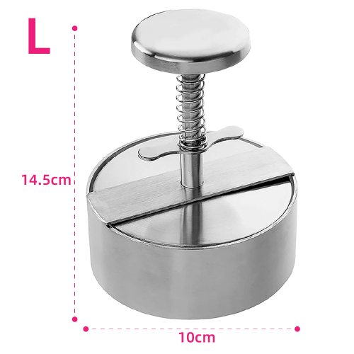 Large Manual Stainless Steel Hamburger Patty Maker