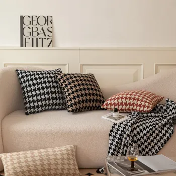 Wholesale Customizable 100% Cotton Plaid Pillowcases: Cozy Pillow Covers