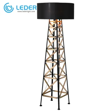 LEDER Wooden Standard Floor Lamp