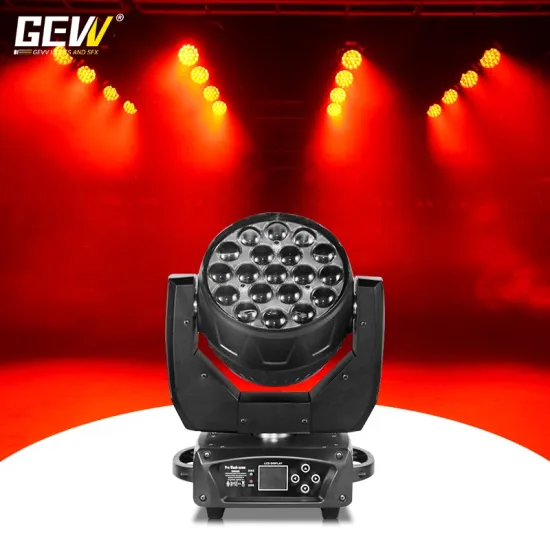 19Pcs 4in1 LED Par Moving Zoom Wash Light for Stage & Disco Effects