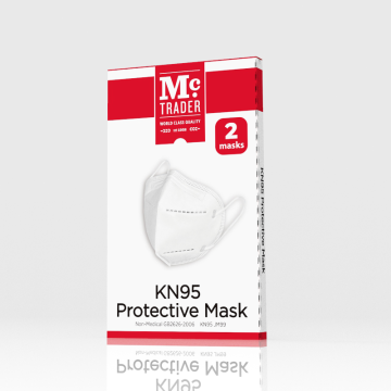 Disposable 3D Fold Dust KN95 Mask 2pieces