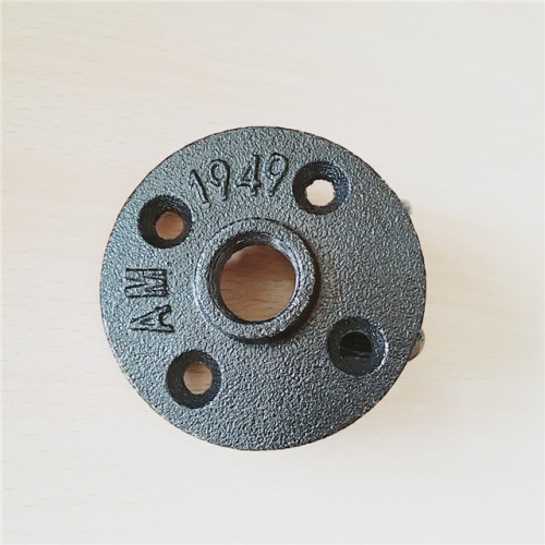 2/1'',3/4'' Black Malleable Iron Floor Flange