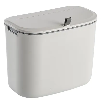 JAH Hanging Trash Can Wall-Mounted Plastic Trash Bin