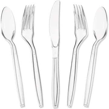 Heavy Duty Clear Transparent Plastic Spoons