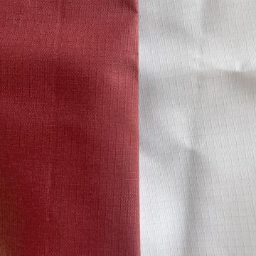 Polyester fabric with pu milky coating