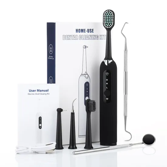 Advanced Cordless Sonic Teeth Whitening Kit: Tartar & Calculus Remover - Electric Tooth Cleaner