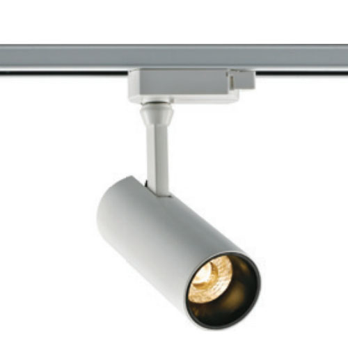 Track lights are used for indoor window lighting