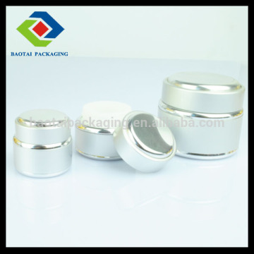 15gm/30gm/50gm sliver aluminun cream jar,customize injection molding cosmetic nail gel jar
