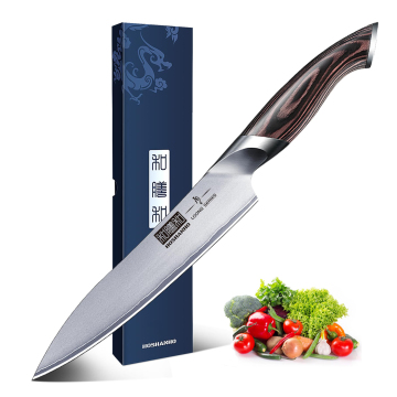 Hoshanho 6-Zoll-Japan Chef's Utility Messer: Ultra-scharfe Aus-10-Stahlmesser aus Edelstahl