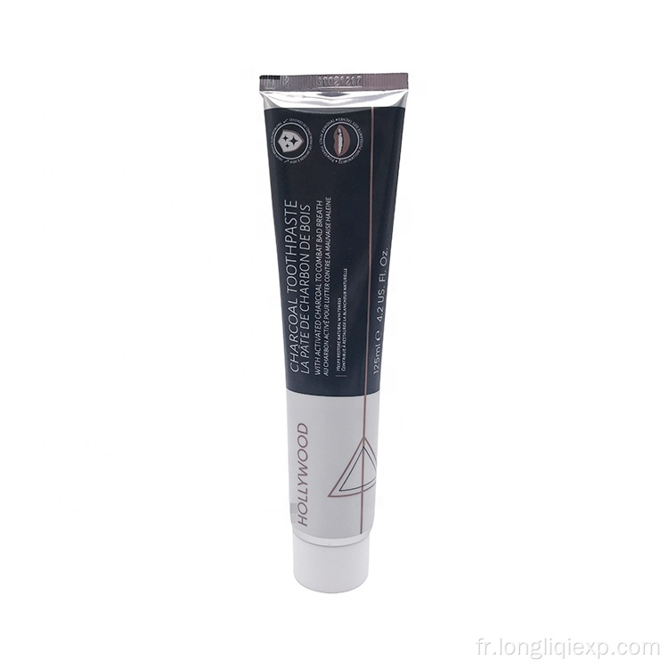 Dentifrice blanchissant les dents au charbon biologique en gros 125 ml