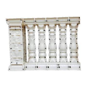European Style Cast In Place Plastic Balcony Baluster Mould for Concrete Staircase Molds