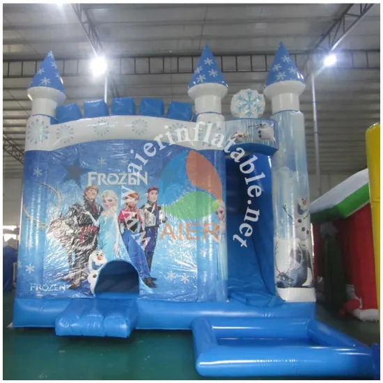 Super beautiful inflatable frooo-zen castle/princess inflatable castle/2017 new design inflatable castle for promote