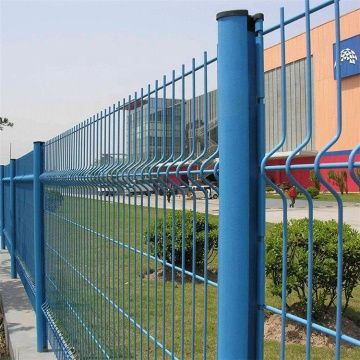 curved welded wire bridge fence