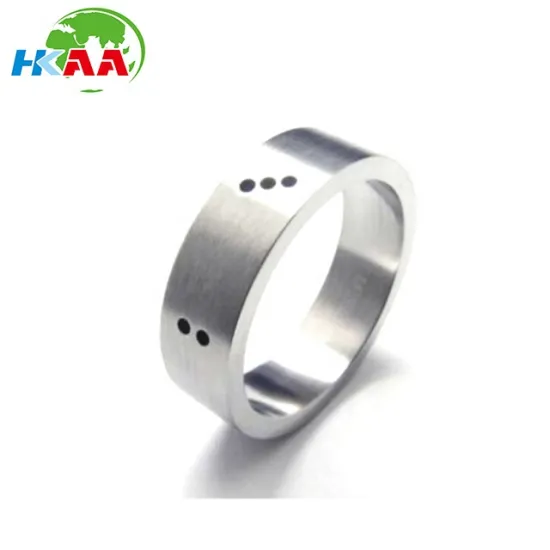 Custom cnc precise 6mm titanium ring for men
