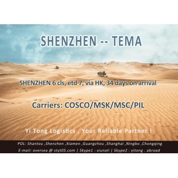 Carga de mar de Shenzhen a Tema