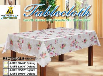 Table cloth with Scallop Edge