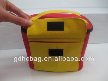 2014 Fashion Quality Insulated Ice Bag 600D polyester Travelling Cooler Bag with Front Pocket