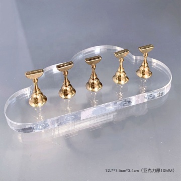 Magnetic Crystal Nail Tip Holder Practice Display Stand