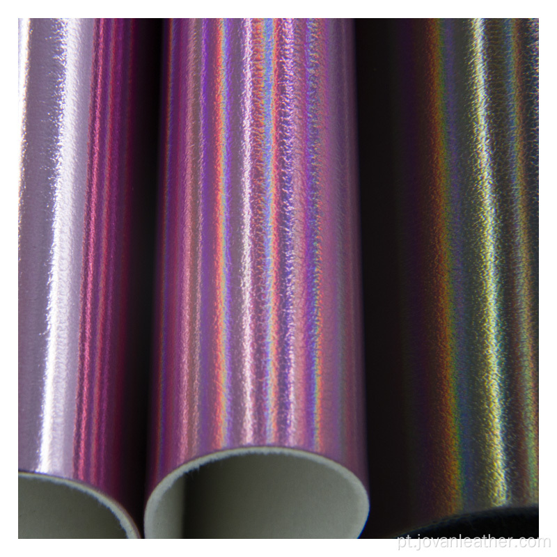 Tecido de couro sintético com brilho de espessura de 1,0 mm