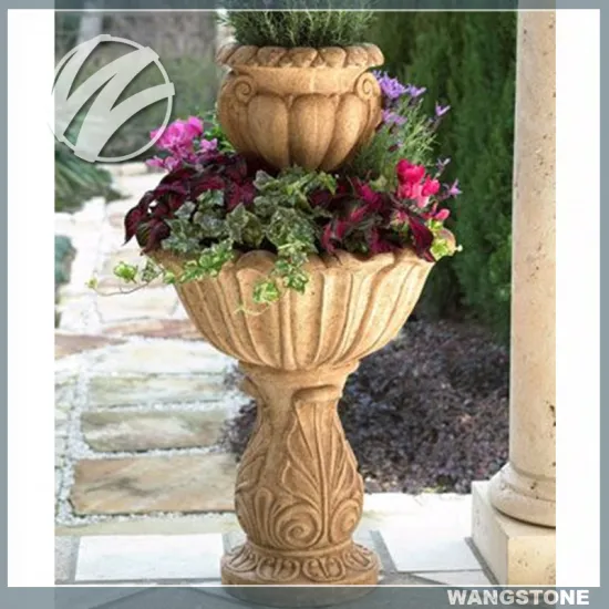 High Grade Large Garden Granite Stone Planter Pot
