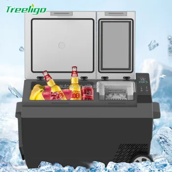 Portable Camping Electric Cooler Box: 12V/24V DC Freezer Fridge - 42L/52L Capacity