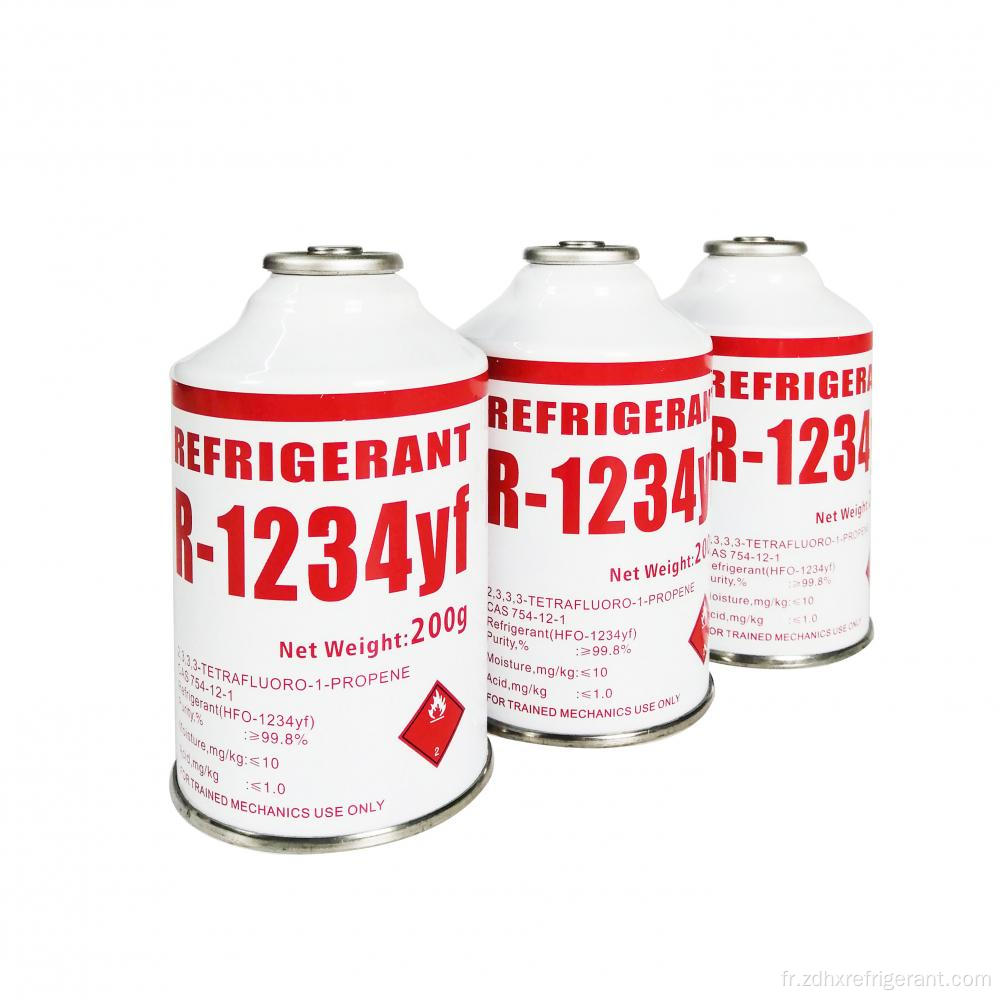 Gas réfrigérant de qualité supérieure R1234YF CANS 200G