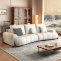 Minimalis sudhut mlengkung kucing sofa tas krim sofa