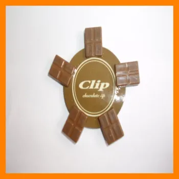 chocolate type plastic clip