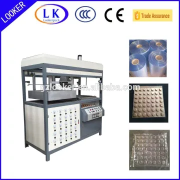 Plastic blister container clamshell forming machine