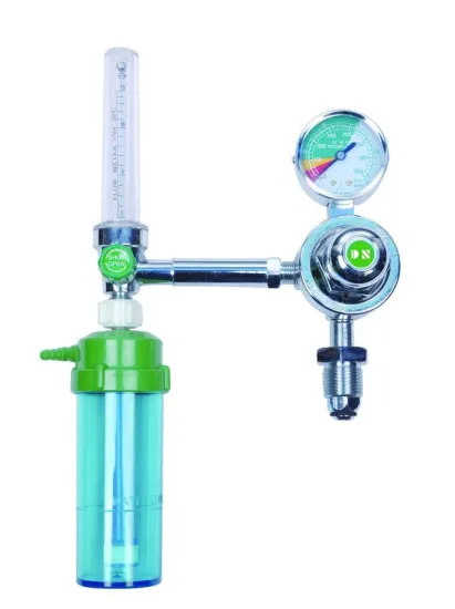 medical oxygen regulator with flowmeter