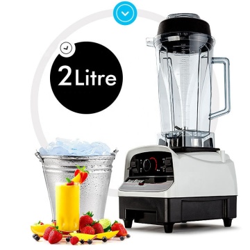 1200W Heavy Duty Commercial Ice Blender Machine (2L, 1200-2500RPM) for Shops