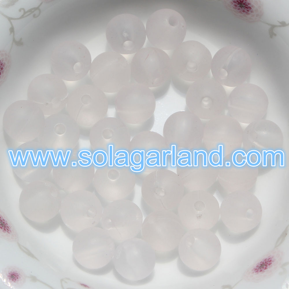 Frosted Round Chunky Ball Beads