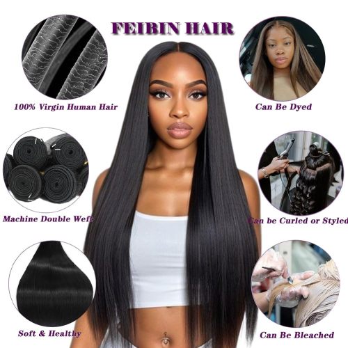 100% Unprocessed Brazilian Straight Human Hair Bundles