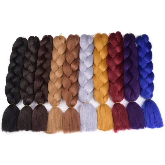 Dropshipping Jumbo Ombre Braiding Hair For Box Braids Hair Synthetic Braiding Hair Extensions 24 inch