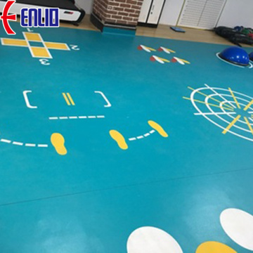 Piso de la sala de deportes sintéticos de PVC interiores PVC