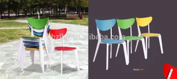 simple but modern, full plastic dinning chair, model 1871